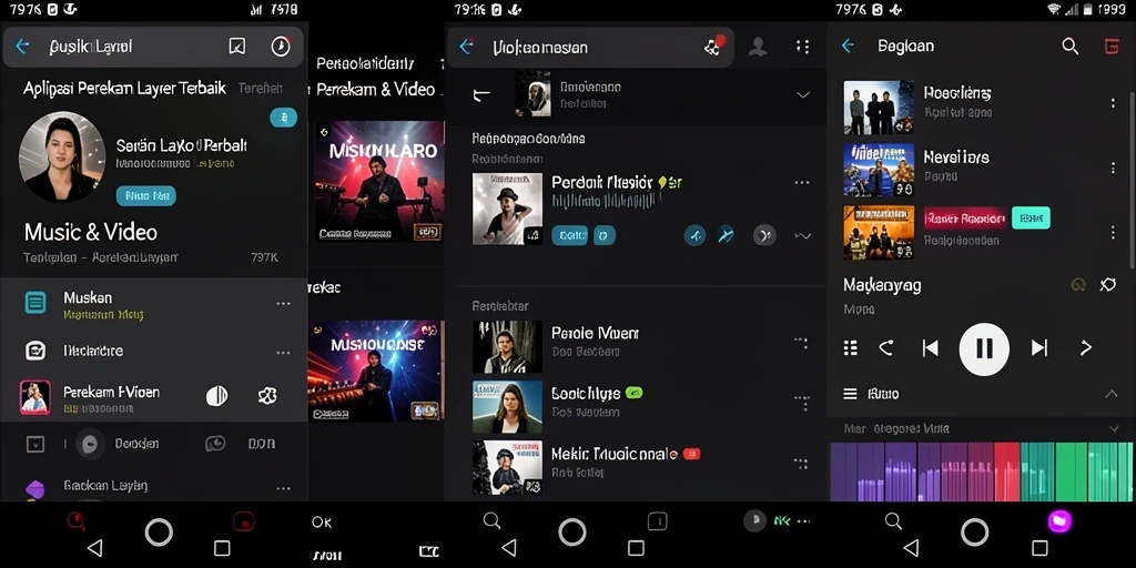 Antarmuka aplikasi Perekam Layar 797K yang user-friendly.