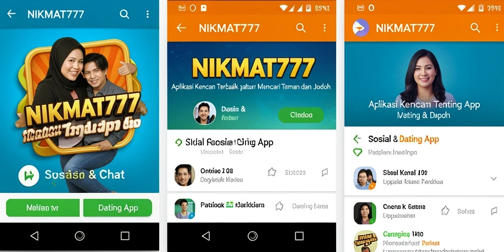 Tampilan intuitif dan menarik dari aplikasi NIKMAT777.