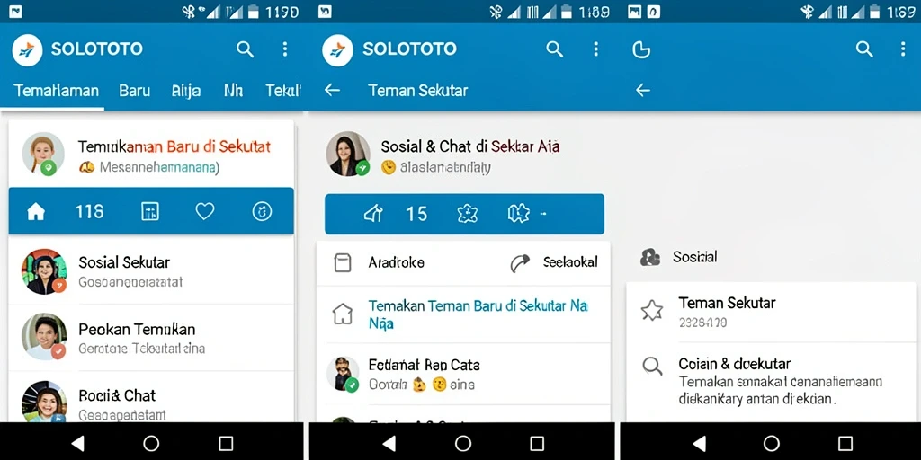 Antarmuka pengguna SOLOTOTO yang sederhana dan menarik.
